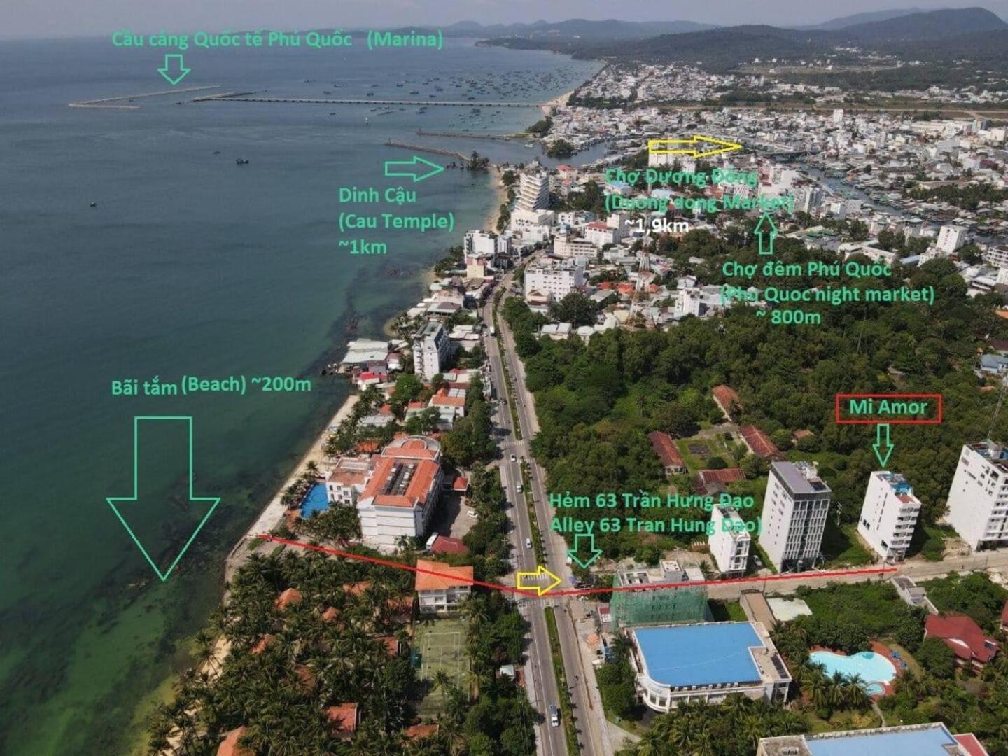 דואונג דונג Mi Amor Luxury Island Apartment - 3 Minutes To The Beach מראה חיצוני תמונה